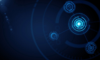 High technology blue background