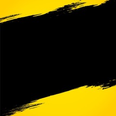 Black stripe on yellow background