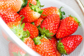 strawberries in bowl