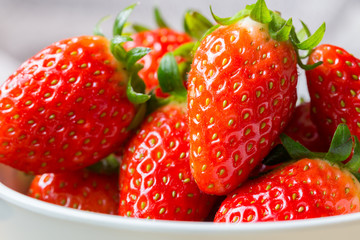 strawberries in plate
