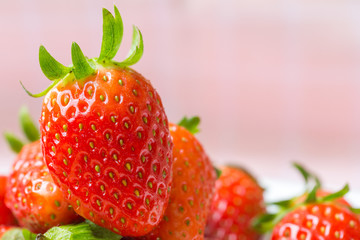 strawberries on fabric