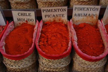 different spices