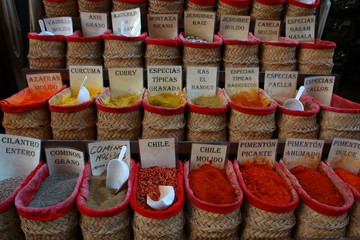 different spices