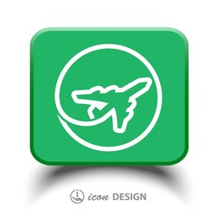 Pictograph of airplane