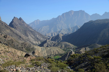 Fototapeta na wymiar Mountains and landscape, Oman