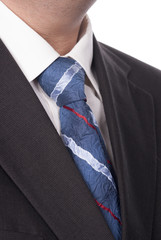 Close up of classic business necktie