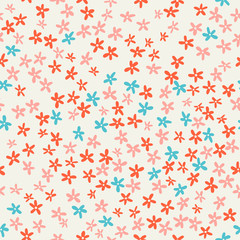 Cute seamless floral pattern