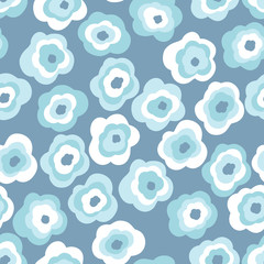 Abstract seamless floral pattern