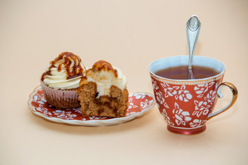 cupcakes and a cup of tea