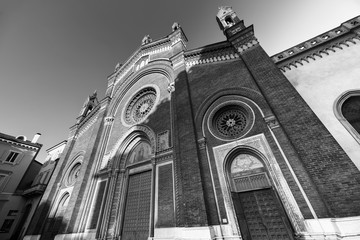 Milan: Facade of  Carmine church