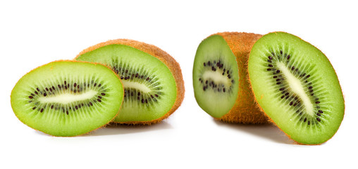 Fototapeta premium kiwi on a white background closeup