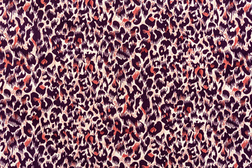 texture of print fabric striped leopard