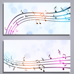 Music Notes Banners