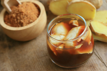 soybean curd and fresh ginger