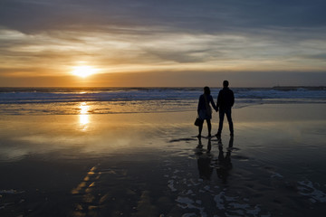 Naklejka premium Sunset Love