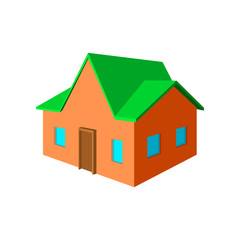 Cottage cartoon icon 