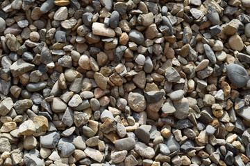 Background from small round crushed stone