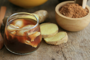 soybean curd and fresh ginger