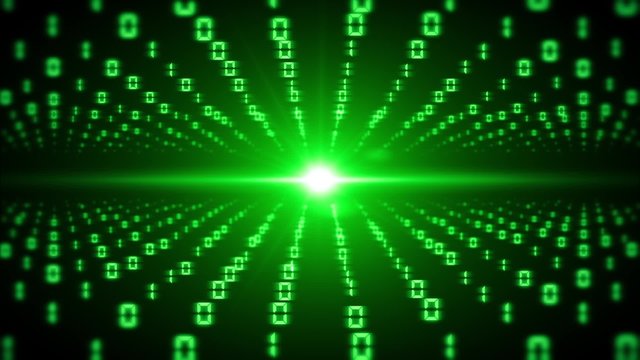 tal data abstract wave green