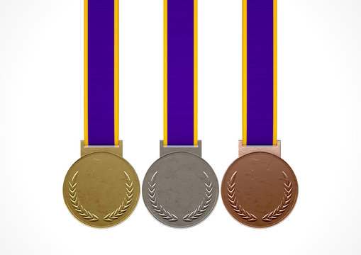 First Second And Third Medals
