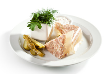 Meat Aspic with Herbs
