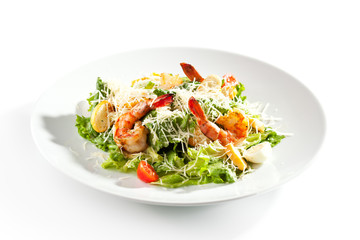 Caesar Salad with Shrimp
