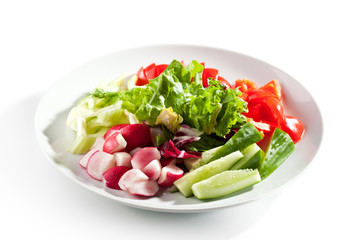 Fresh Vegetables Plate