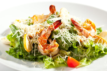 Caesar Salad with Shrimp