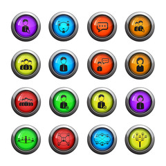 Communication icons set