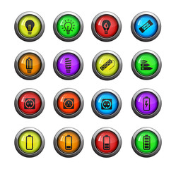 Electricity simply icons