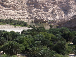 Fototapeta na wymiar Wadi Snaiq, Dhofar region, Oman