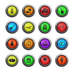 Wedding simply icons