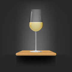 Glass of white wine