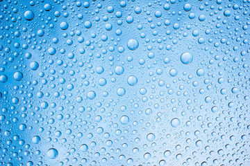 Water drops on glass surface texture.