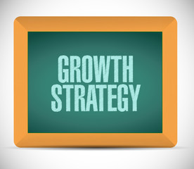 Growth Strategy board sign illustration