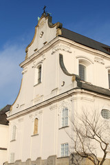 front side of St. Stanislaus Church at Skałka, Kraków, Poland