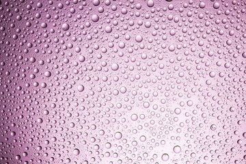 Water drops on glass surface.