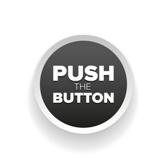 Push button vector grey