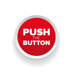 Push button vector red