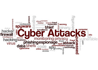 Cyber Attacks, word cloud concept 7