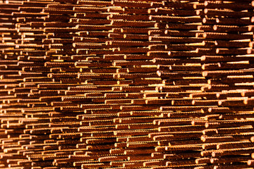Rusty metal building materials