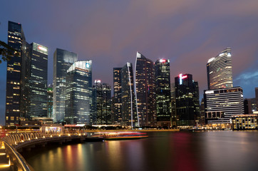 Obraz na płótnie Canvas Singapore Financial District 2