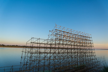 Fototapeta premium Bamboo scaffolding