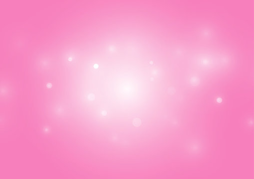 Light pink glowing bokeh abstract background