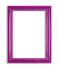 purple frame isolated on white background