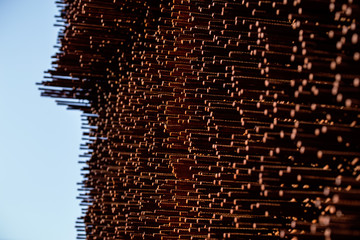 Rusty metal building materials