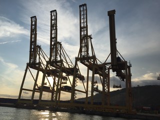 Gruas del puerto