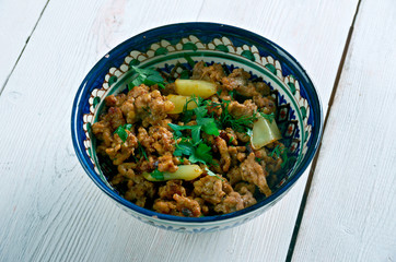 Keema meat dish