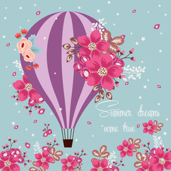 Floral air ballon - 102439516