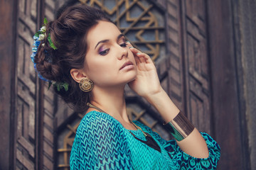 Obraz premium woman with creative hairstyle